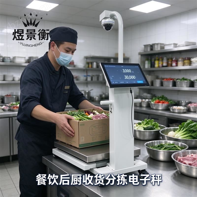 生鮮配送分揀電子秤150公斤稱重自動拍照
