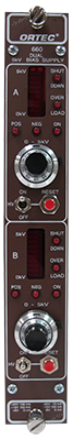 ORTEC 660 Dual 5 kV Radiation Detector Bias Supply