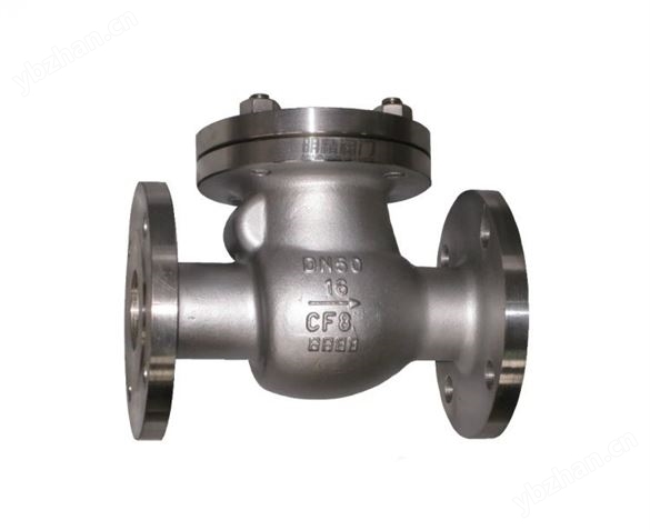 上海沪工精工良工304不锈钢止回阀H44W-16P旋启式法兰止回阀翻板式 活塞式阀门