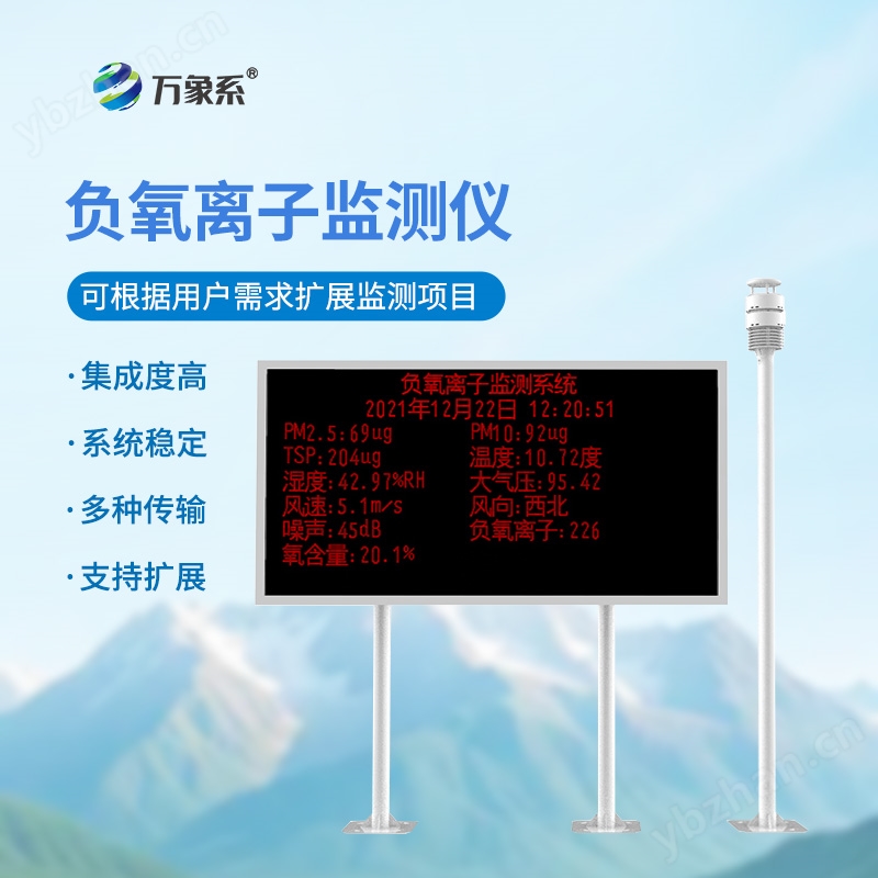 大气负氧离子自动监测系统