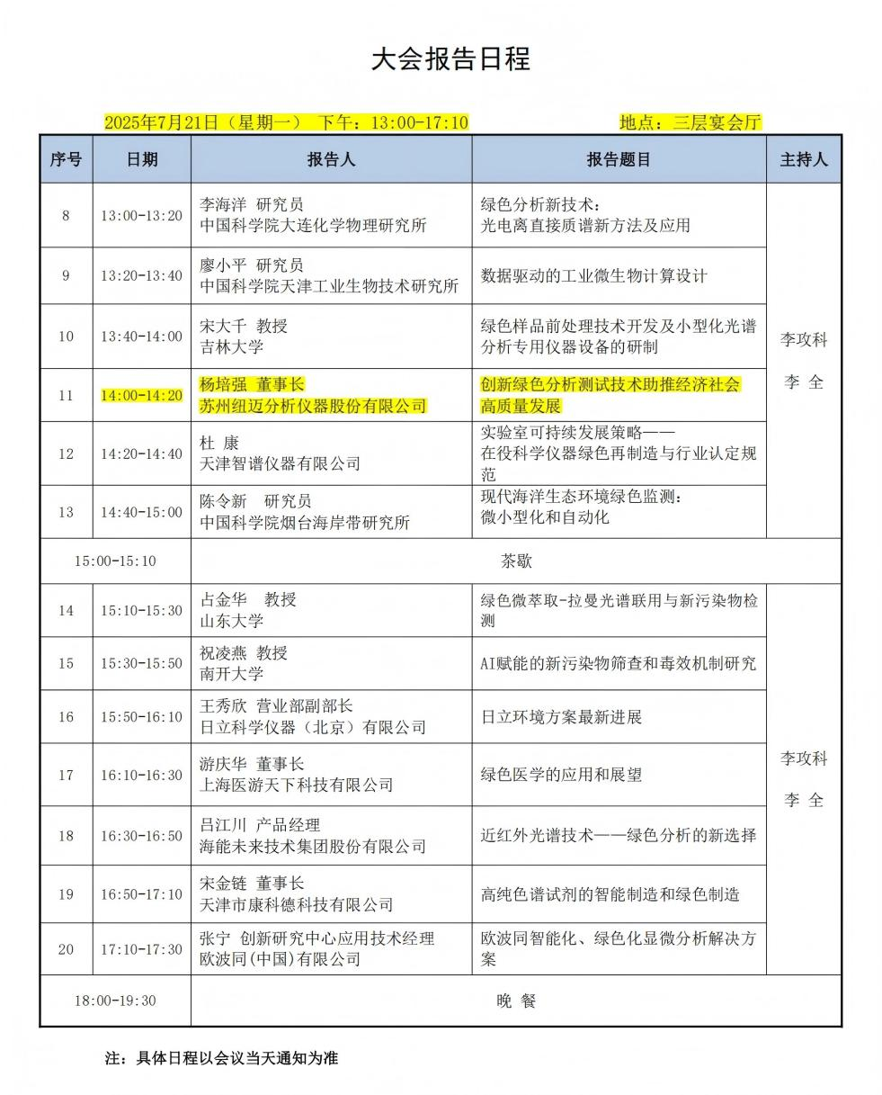 第五屆綠色實驗室大會：紐邁低場核磁技術如何替代高污染傳統檢測？